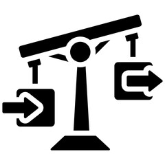 Trade Surplus Glyph Icon