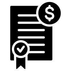 Financial Regulation Glyph Icon