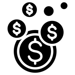 Asset Bubble Glyph Icon