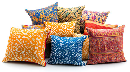 of colored pencils in a rainbow arrangement, isolated on a white background 