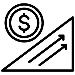 Economic Recovery Outline Icon