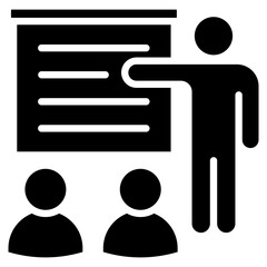 Training Workshop Icon Element For Design