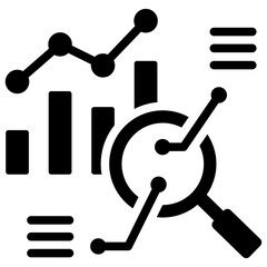 Quantitative Analysis Glyph Icon