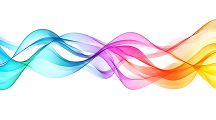 Naklejka premium Abstract Colorful Waves Flowing Design