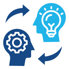 Knowledge Transfer Icon Element For Design