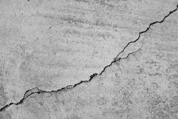 crack printed on the concrete as texture background