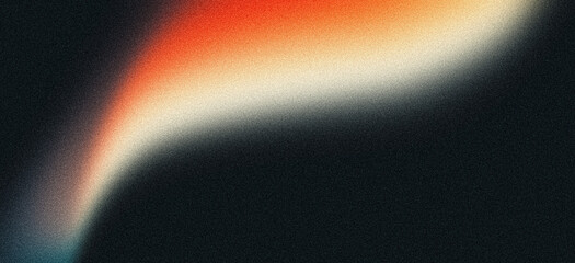 Teal orange black red grainy background, abstract color gradient shape, noise texture poster banner header wallpaper cover design