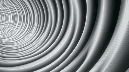 Obraz premium Abstract grayscale concentric circles, creating a hypnotic swirling effect. Perfect for design backgrounds.