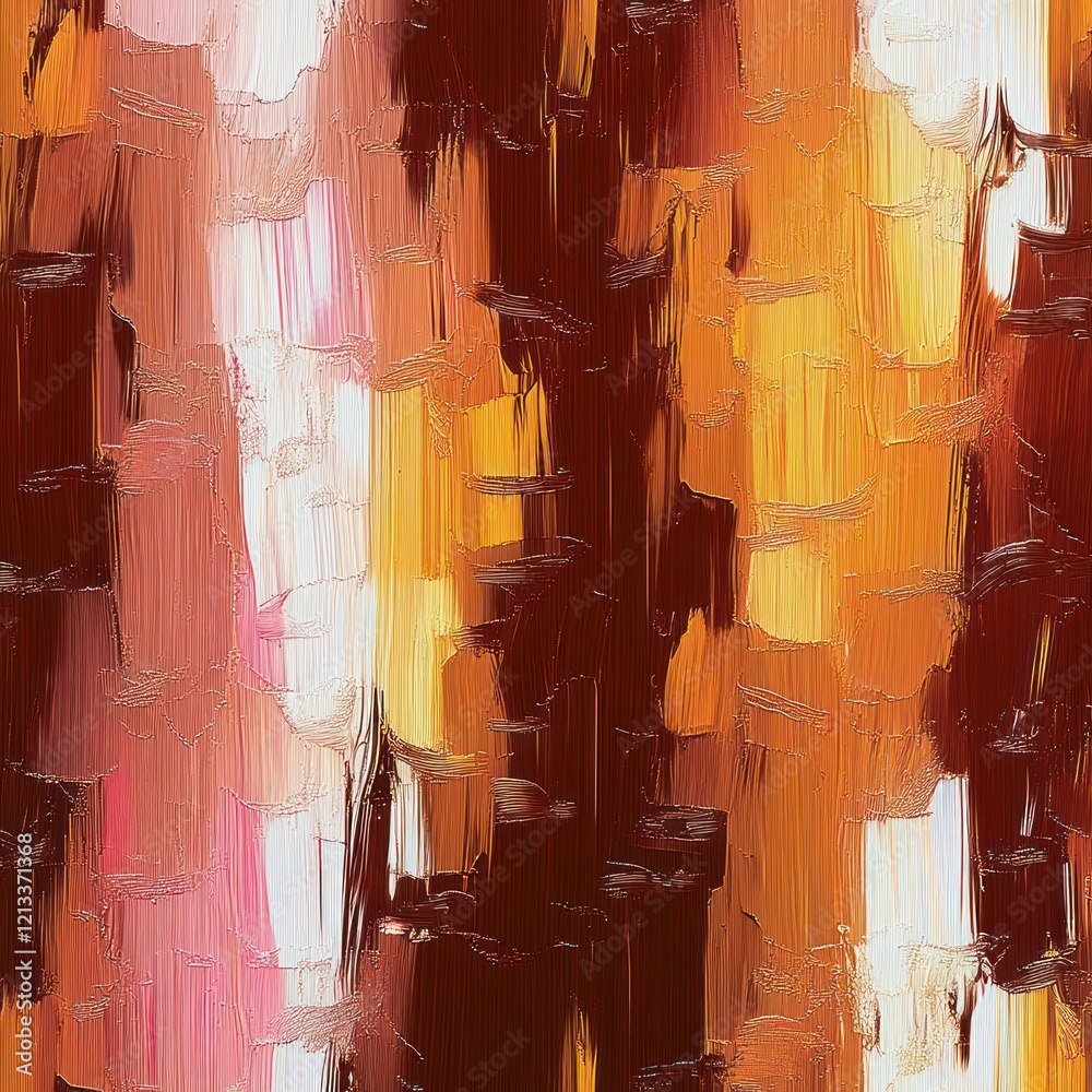 Aufkleber abstract expressionism textured pattern warm light cozy design