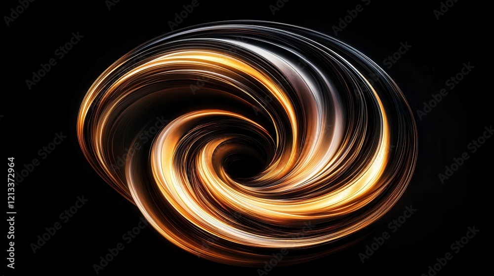 Poster mesmerizing swirling abstract pattern with dynamic fluid twists and curls