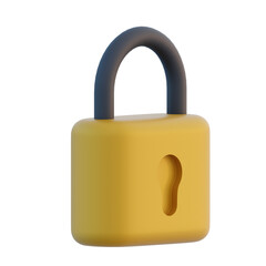 3D Lock Illustration