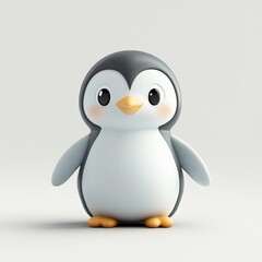 Obraz premium Cute cartoon penguin illustration. (1)