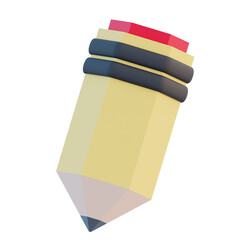Flat Colorful Pencil