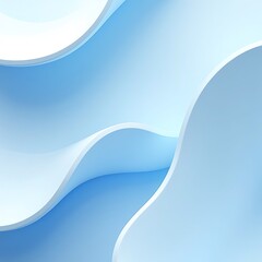 abstract white blue curved shapes minimalist