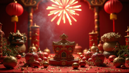 Lunar New Year Celebration: Red Lanterns & Fireworks - Lunar New Year