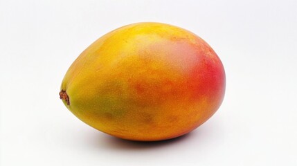 A ripe mango with its smooth, oval shape and rich yellow-orange color, Each mango&rsquo;s vibrant color and subtle imperfections captured with precision