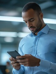 Businessman Using Smartphone