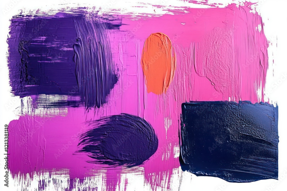 Poster dynamic abstract art backgrounds with vibrant purple and pink brush strokes for design use