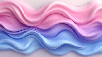 Abstract Pink and Blue Wave Liquid Design