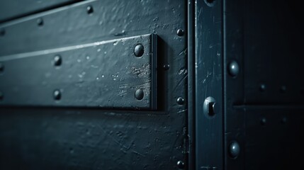 Obraz premium Steel Safe: A durable, reinforced steel container designed to securely store valuables, offering tamper-proof protection against burglary and damage. 