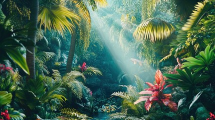 Vivid Tropical Paradise