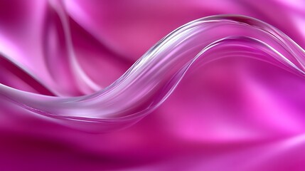 Fototapeta premium Abstract Pink Wave Flowing Design Background