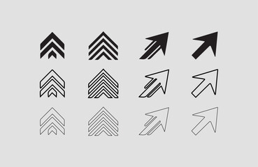 Arrow Icon Collection for Navigation and Motion Design Arrow Graphics: Bold, Minimalist, and Curved Designs Arrow Line Art for UX, UI, and Graphic Design Projects