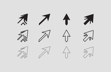Arrow Icon Collection for Navigation and Motion Design Arrow Graphics: Bold, Minimalist, and Curved Designs Arrow Line Art for UX, UI, and Graphic Design Projects