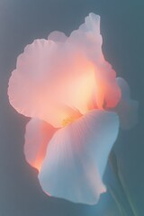 Close Up of a Flower in Soft Radiance, Dreamy Artistic Scene