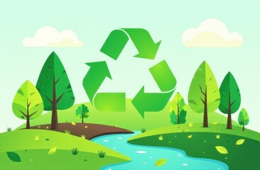 Naklejka premium Waste water industry.