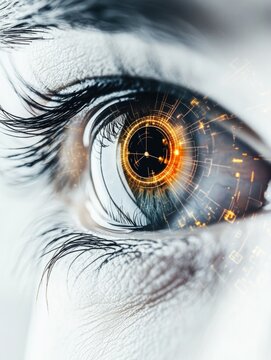 High-tech Eye with AI Enhancement
