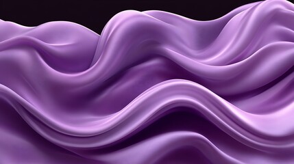 Fototapeta premium Abstract Purple Fabric Waves Flowing Softly