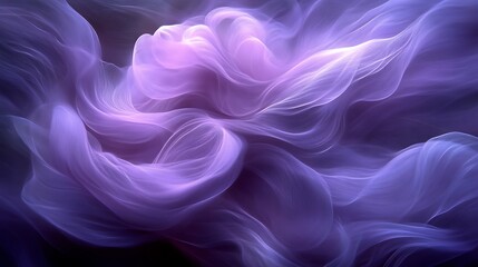 Obraz premium Abstract Purple Swirling Fabric Waves Design