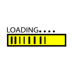 loading silhouette icon design template