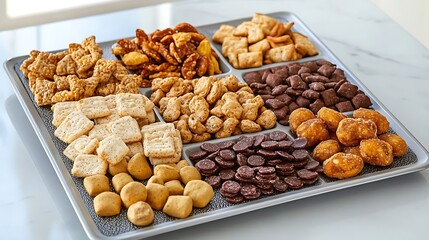 Assorted Snack Variety Tray Delicious Crunchy Treats