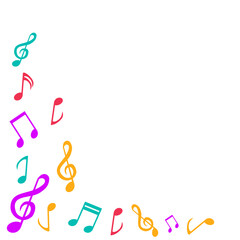Colorful music borders