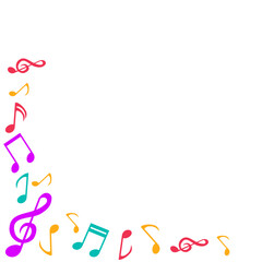 Colorful music borders