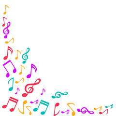 Colorful music borders