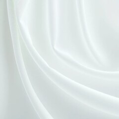 minimalist composition of flowing white fabric