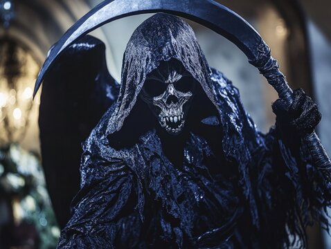Gothic Grim Reaper Costume for Halloween
