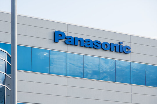 Signage of Panasonic Automotive Farmington Hills, Michigan. Panasonic North America is one of the worlds largest automotive electronics supplier.