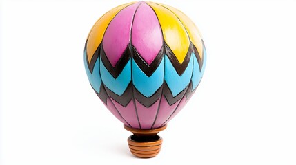 Colorful Decorative Hot Air Balloon Model with Vibrant Patterns