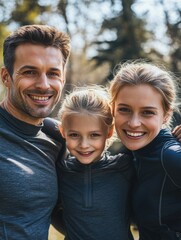 Fototapeta premium Active Family Outdoor Fun