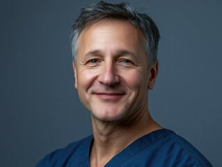 Obraz premium Smiling Male Physician