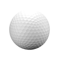 3d illustration of white golf ball