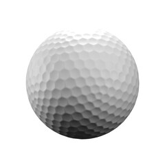 3d rendered illustration of white golf ball