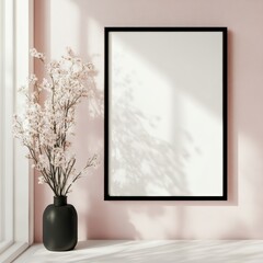 Frame mockup, blank frame, bright, airy, professional mockup phone