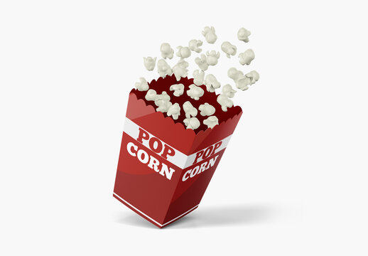 Popcorn Box Mockup
