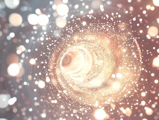 Abstract Swirling Bokeh Light Vortex