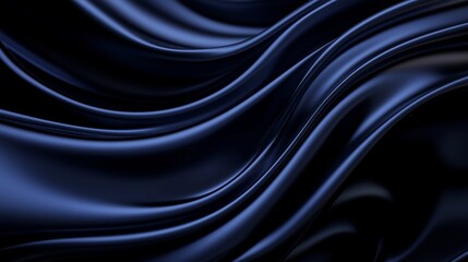 Fototapeta premium Blue light streaks curving smoothly, embodying the elegance of technological flow and energy transfer in a cosmic-inspired background.